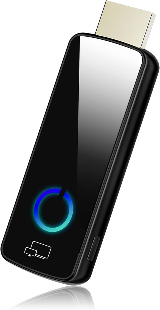 Brezžični adapter za zaslon 4K, brezžično pretakanje prek HDMI-ja, Airplay, Miracast, DLNA, Google Casting, 5 GHz WiFi, Plug & Play za pametni telefon, tablico, računalnik/Mac