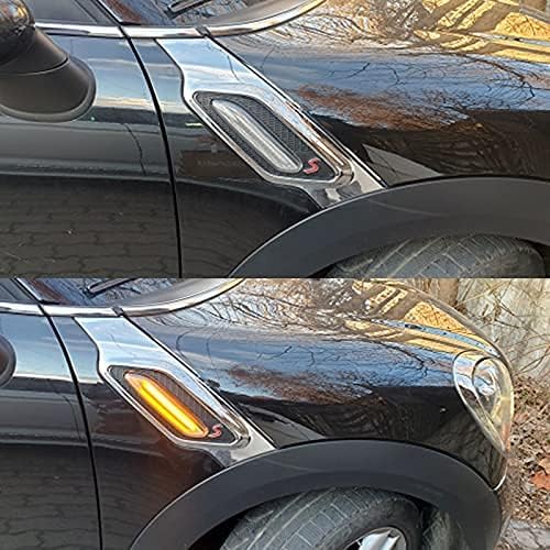 Zaporedna LED stranska luč za smernike, utripalnik, združljiva z Mini Cooper R60 R61 Countryman Paceman 2011-2016 (prozorna leča)