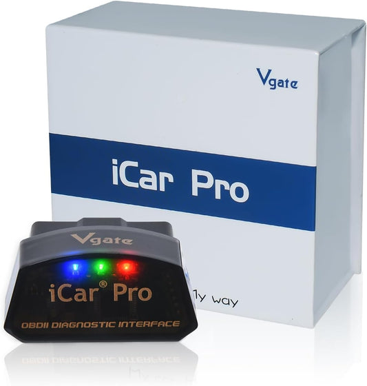 Vgate iCar Pro (BT3.0/BLE4.0) OBD2 skener Bluetooth bralnik kod diagnostično orodje za Android, iOS in Windows združljivo z adapterjem ELM327