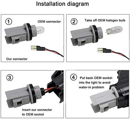 Zaporedna LED stranska luč za smernike, utripalnik, združljiva z Mini Cooper R60 R61 Countryman Paceman 2011-2016 (prozorna leča)