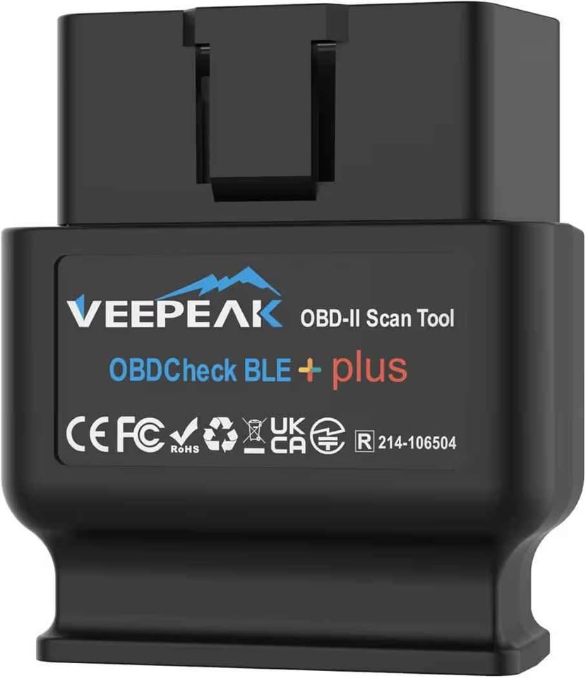 Veepeak OBDCheck BLE+ Bluetooth OBD II EOBD diagnostično orodje, adapter, avtomobilski diagnostični skener za iOS in Android