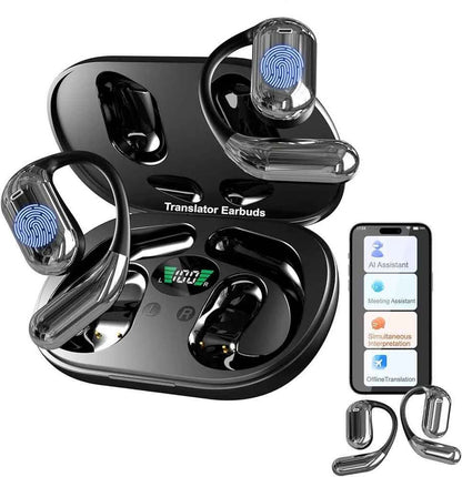 Bluetooth slušalke za prevajanje z umetno inteligenco, v realnem času v 144 jezikov, Brezžične