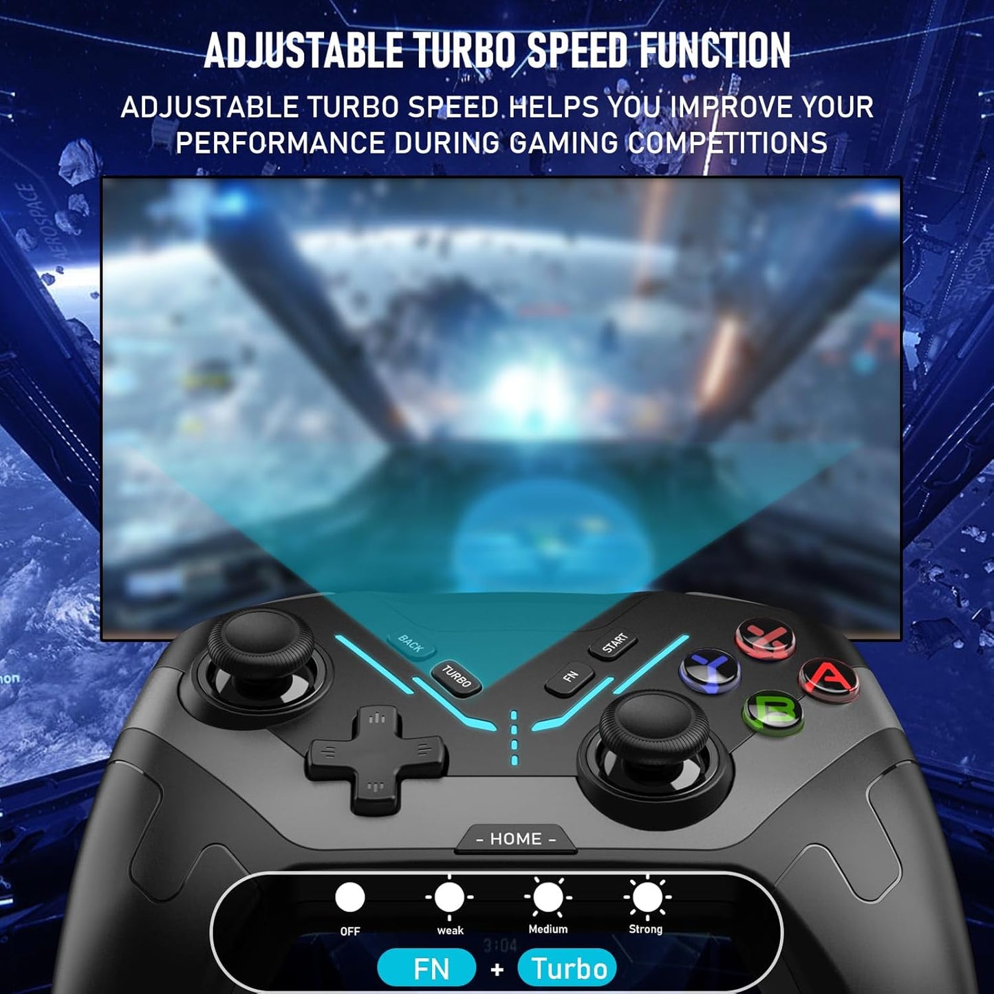 Brezžični kontroler Switch za Switch/OLED/Lite, s programabilnimi gumbi/žiroskopom/nastavljivimi vibracijami/turbo/budilko, za več platform, podpira Android/iOS