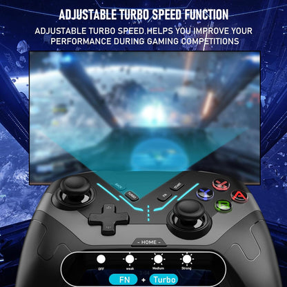 Brezžični kontroler Switch za Switch/OLED/Lite, s programabilnimi gumbi/žiroskopom/nastavljivimi vibracijami/turbo/budilko, za več platform, podpira Android/iOS