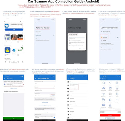 Veepeak OBDCheck BLE+ Bluetooth OBD II EOBD diagnostično orodje, adapter, avtomobilski diagnostični skener za iOS in Android